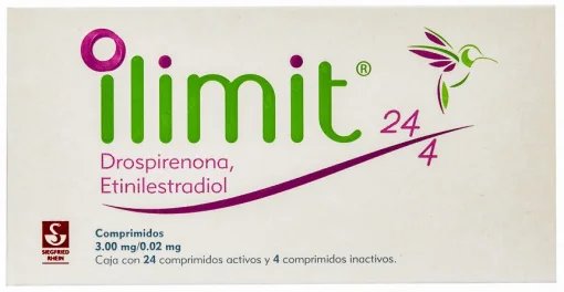 Ilimit Drospirenone Ethinylestradiol 3.00mg / 0.02mg 28 Tabs