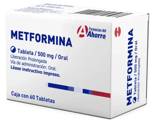 Glucophage Dabex XR Metformin Generic FA 500 mg 60 Tabs