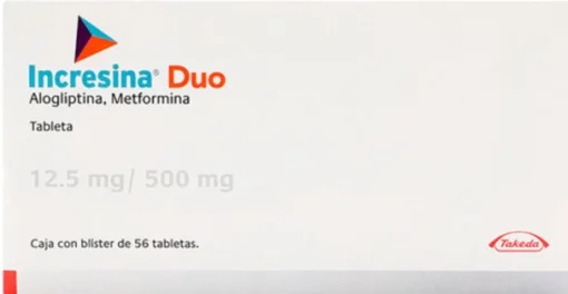 Incresina Duo Alogliptine Metformin 12.5mg/500mg 56 Tabs