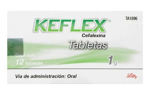 Keflex Cephalexin 1gr 12 Tabs