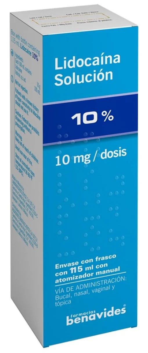 Lidocaine Spray Generic 10% 115 ml