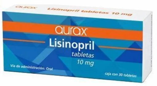 Lisinopril Prinivil Zestril Generic Aurax 10 mg 30 Tabs