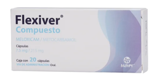 Meloxicam Methocarbamol Generic 7.5mg / 215mg 20 Caps