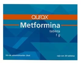 Glucophage Dabex Metformin Generic Aurax 1 gr 30 Tabs