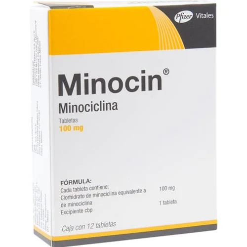 Minocin Minocycline 100 mg 24 Tabs