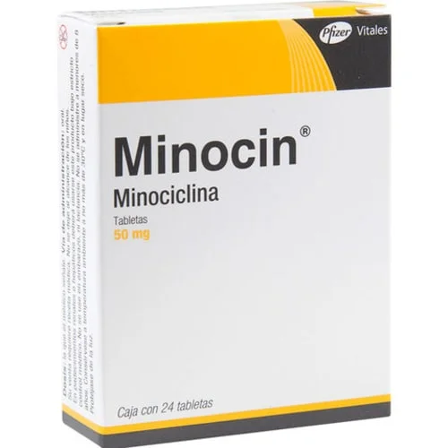 Minocin Minocycline 50 mg 24 Tabs