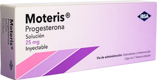 Moteris Progesterone Injectable 25 mg 7 vials of 1ml