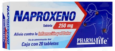 Aleve Naxen Naproxen Generic Pharmalife 500 mg 20 Tabs