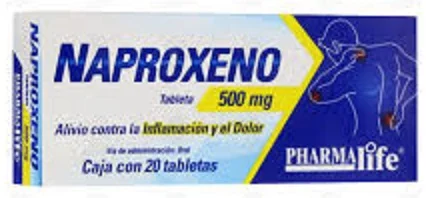 Naproxen Naprosyn Aleve Naxen Generic Pharmalife 500 mg 20 tabs