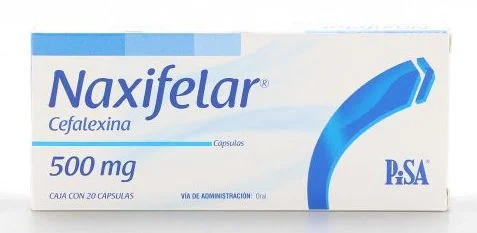 Keflex Cephalexin Naxifelar 500 mg 20 caps