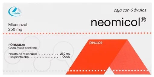 Neomicol V Miconazole 250 mg 6 Ovules