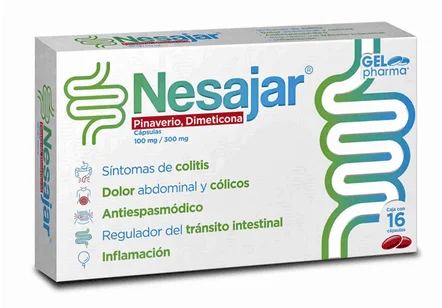 Nesajar Pinaverio Dimethicone 100mg/300mg 16 Caps