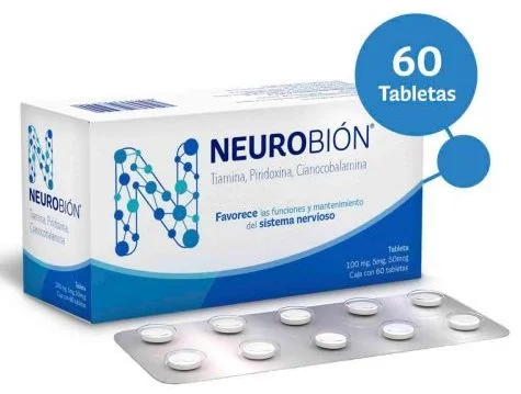 Neurobion Thiamine Pyridoxine Cyanocobalamin 60 tabs