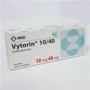 Vytorin Ezetimibe Simvastatin 10/40 mg 14 Tabs