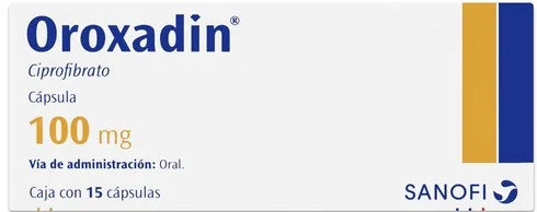 Oroxadin Ciprofibrate 100 mg 15 Caps
