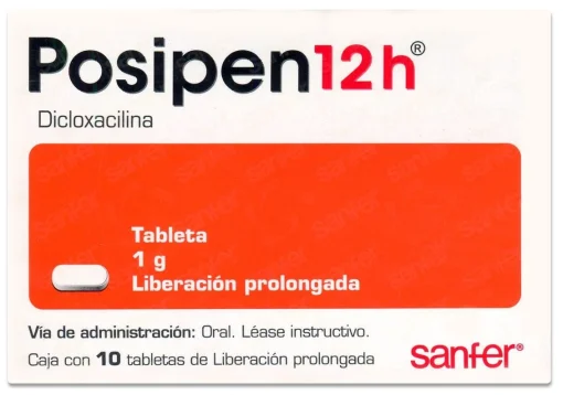 Posipen 12H Dicloxacillin 1 Gr 10 Tabs
