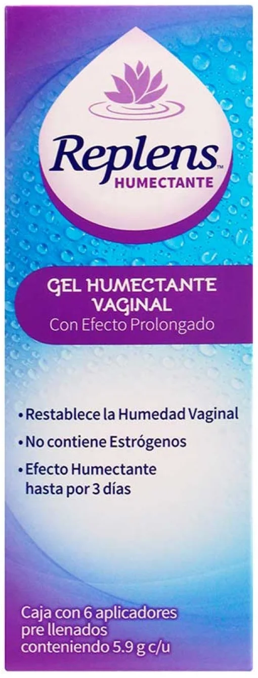 Replens Vaginal Moisturizing Gel, 6 Prefilled Applicators of 5.9 gr