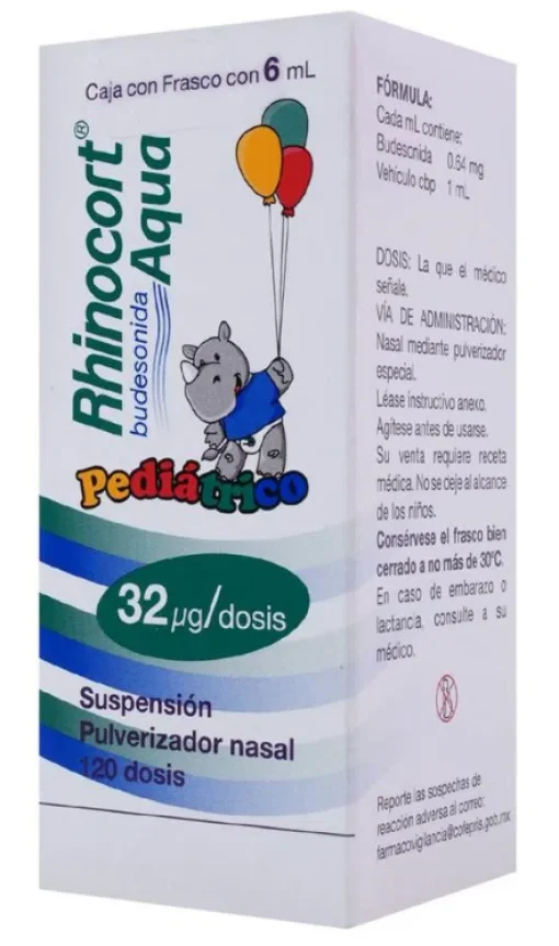 Rhinocort Aqua Nasal Budesonide 32&micro;g 120dsg 6ml