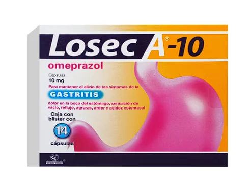 Losec A Prilosec Omeprazol 10 mg 28 caps