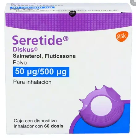 Seretide Diskus Fluticasone Salmeterol 50&micro;g / 500&micro;g 60 Dosages