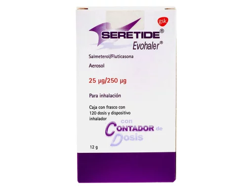 Seretide Evohaler Fluticasone Salmeterol 25µg / 250µg 120 Dosages