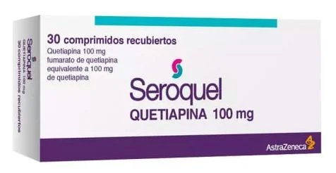 Seroquel Quetiapine 100 mg 30 Tabs