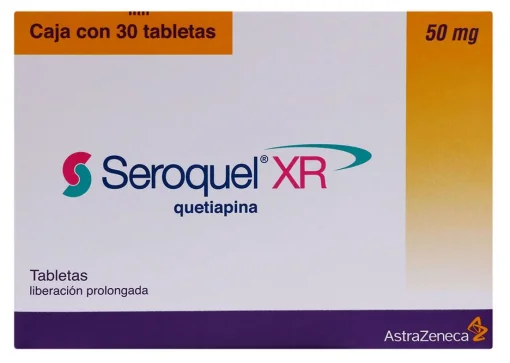 Seroquel XR Quetiapine 50 mg 30 Tabs