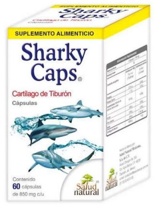 Shark Cartilage Cartílago de Tiburon 850 mg 60 Caps