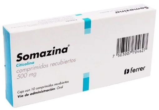 Somazina Citicoline Sodium 500 mg 10 Tabs