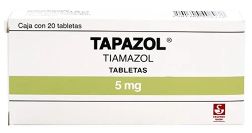 Tapazole Thiamazole 5mg 20 Tabs