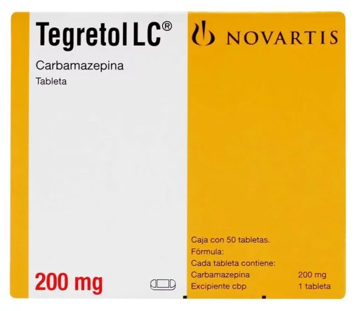 Tegretol LC Carbamazepine 200 mg 50 Tabs