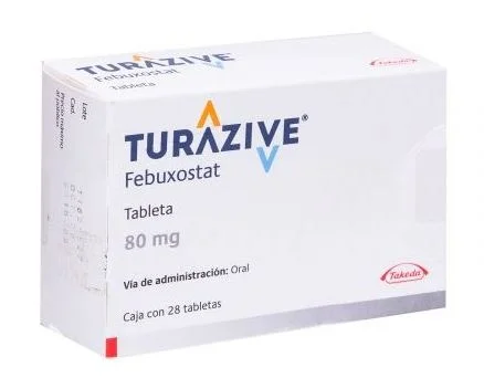 TURAZIVE Febuxostat 80mg 28 Tabs
