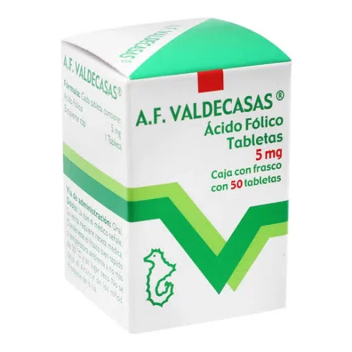Folic Acid A F Valdecasas 5 mg 50 Tabs