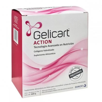 Gelicart Action Food Supplement 30 Envelopes 20 G Compare