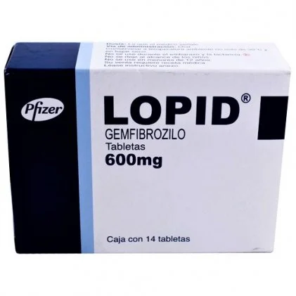 Lopid Gemfibrozilo generic 600 mg 28 tabs