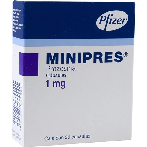 Minipress Prazosin 1 mg 30 Caps