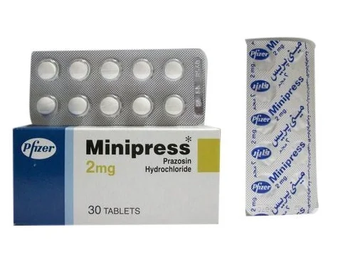 Minipress Prazosin 2 mg 30 Caps