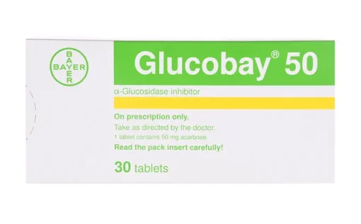 Precose Glucobay Acarbose 50 mg 30 Tabs