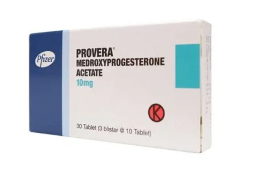 Provera medroxiprogesterone 10 mg 30 tabs