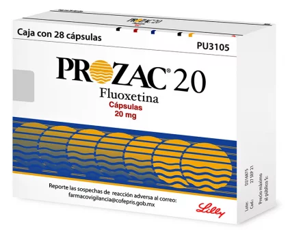 Prozac 20mg 28 caps.(Prozac) fluoxetine hydrocloride