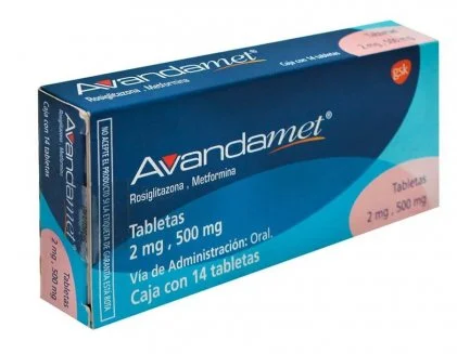 Avandamet metformin rosiglitazone 2/500 mg 28 tabs