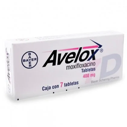 Avelox moxifloxacin 400 mg 7 tabs