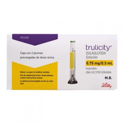 Trulicity Dulaglutide 0.75mg/0.5ml 2 pens