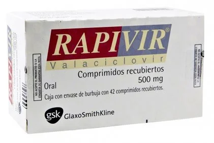 Valtrex Rapivir Valacyclovir Valaciclovir 500 mg 42 Tabs