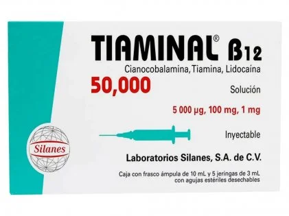 Vitamin Tiaminal B12FA 50 000 mcg 5 syringes