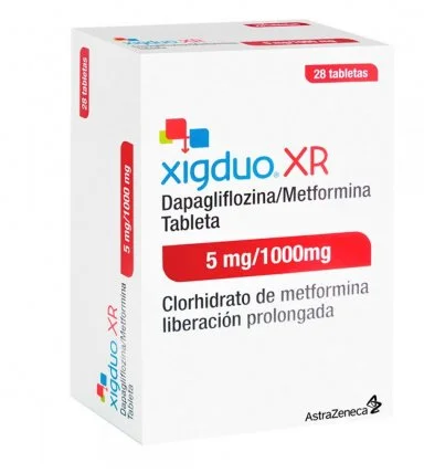 Xigduo XR Dapagliflozin Metformin 5mg / 1000mg 28 Tabs