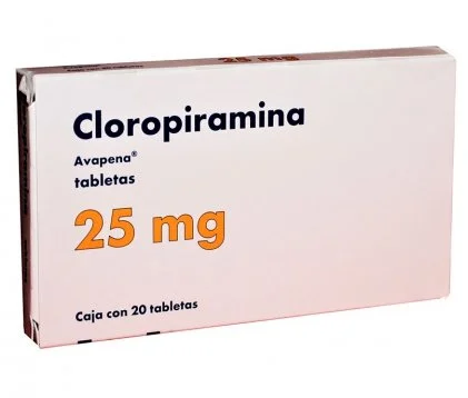 Avapena Chloropyramine generic 25 mg 40 tabs.