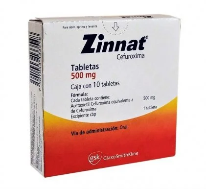 Ceftin Zinnat Cefuroxime Axetil 500 mg 10 Tabs