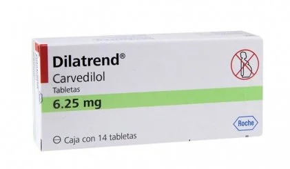 Carvedilol Dilatrend 6.25 mg 14 Tabs