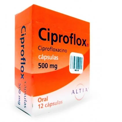 Cipro Ciproflox Ciprofloxacin 500 mg 24 Caps